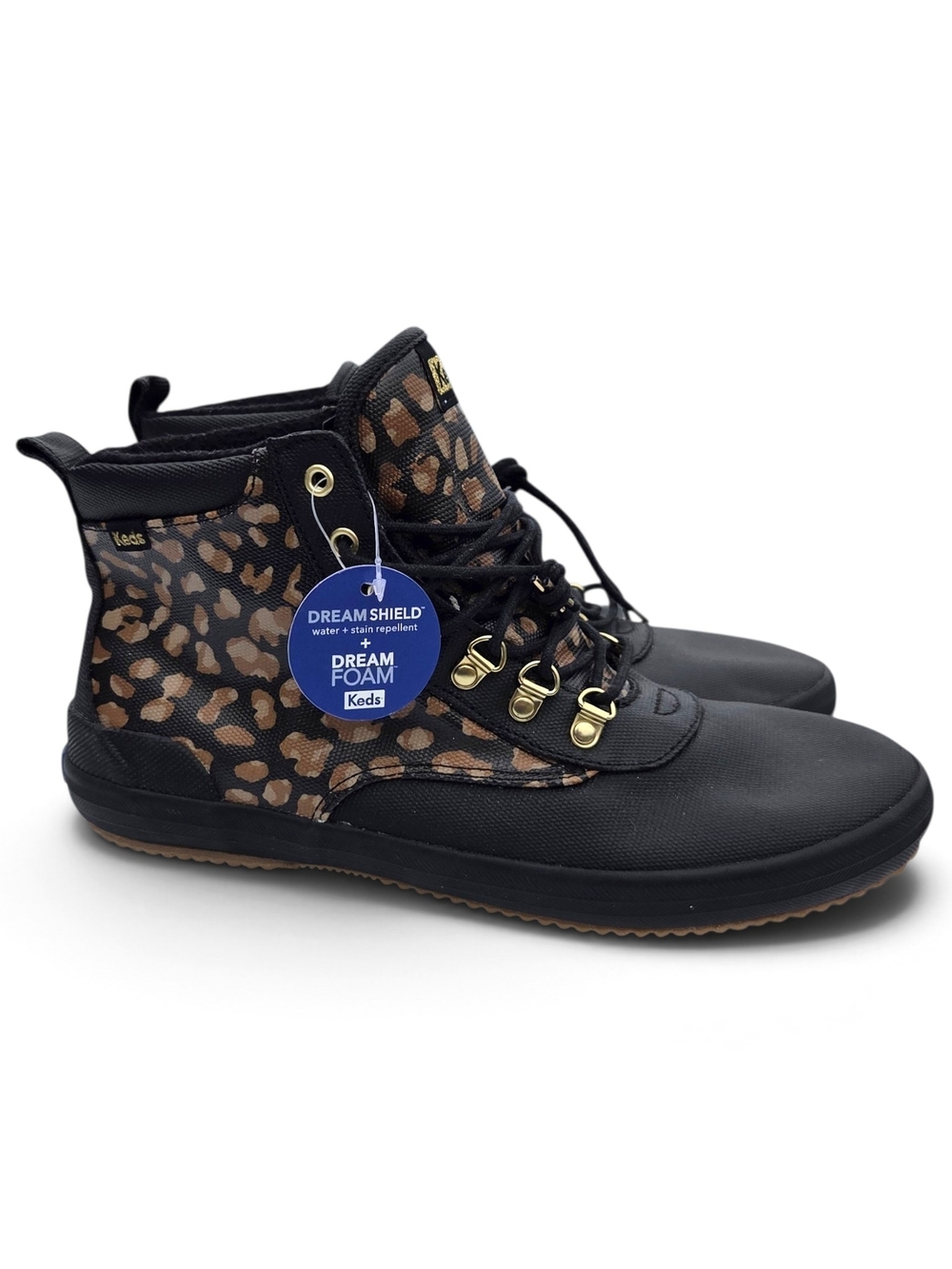 Keds Scout II Dream Shield Leopard Water Repellent High Top Boots Size 10 NWT